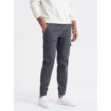Ombre Men's JOGGERS pants with zippered cargo pockets - graphite Cijene