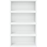  Stalak za CD-ove 4 kom. Bijela 40 x 17 x 17 cm | shoptok.hr