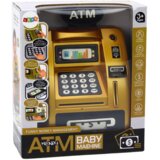 Atm Piggy Bank For Children Learning To Save Gold Black | shoptok.hr