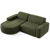 Makamii Zelena kutna garnitura od šenila (s lijevim kutom/s ležaljkom) Omao – | shoptok.hr