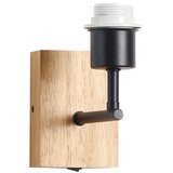  Brilagi - Zidna lampa NUBILA WOOD 1xE27/25W/230V hrast/crna/žuta | Eponuda.com