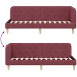  Kutni okvir kreveta Vinska crvena 80 x 200 cm tkanina | shoptok.hr
