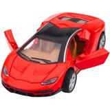  Sportski automobil Metalna vrata Otvaranje Svjetla Zvuči Crveno 1:32 | shoptok.hr
