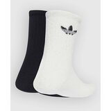 Adidas Fluffy Crew Sock 2-Pack Off White/ Black M | Shoptok.si