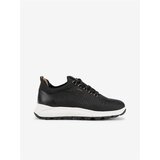 Geox Spherica Women's Black Sneakers with Leather Details - Women Cene