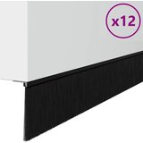  Držač četke za vrata 12 kom. Crna 100 cm Aluminijski legura | shoptok.hr