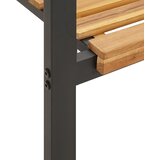  Vrtna garnitura - 5-dijelni vrtni blagovaonski set od bagremovog drva i metala - Dužina stola 140 cm 4 | shoptok.hr