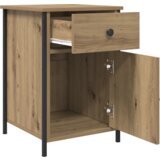 vidaXL Nočna omarica Ročno izdelan hrast 40x42x60 cm Inženirski les | Shoptok.si