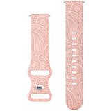 Carven Pattern silikonska narukvica za sat 20mm - Pink Cijene