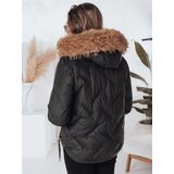 DStreet Kurtka damska zimowa COLDLIKE pikowana z kapturem czarna | Shoptok.si