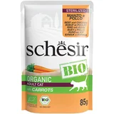 Schesir Bio Pouch 8 x 85 g - Sterilized organska govedina i organska piletina