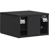  Noćni ormarić za montažu na zid 2 pcs Crna 34,5 x 33 x 20 cm | shoptok.hr