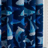 Catherine Lansfield Modre otroške zavese v kompletu 2 ks 168x183 cm Jawsome Shark – | Shoptok.si