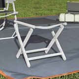  Sklopivi oslonac za noge crno-srebrni od tekstilena i aluminija | shoptok.hr