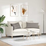  Jastučići za sofu 2 pcs Sivo-smeđa 80 x 40 cm tkanina | shoptok.hr