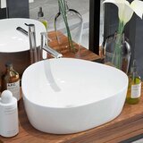vidaXL Umivaonik Trokutasti Keramički Bijeli 50,5x41x12 cm | shoptok.hr