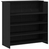  Recepcijski stol crni hrast 200x50x103 5 cm konstruiranog drva | shoptok.hr