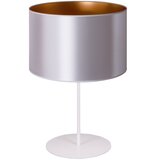  Duolla - Stona lampa CANNES 1xE14/15W/230V, prečnika 20 cm, srebrna/bakarna/bela | Eponuda.com
