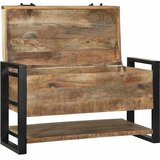  Kutija za spremanje Smeđa 80 x 35 x 45 cm Čvrsto drvo manga | shoptok.hr