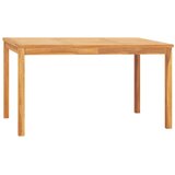  3-dijelni vrtni blagovaonski set od masivne tikovine Smeđa Dužina stola 140 cm | shoptok.hr