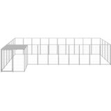  Kavez za pse srebrni 13,31 m² čelični | shoptok.hr