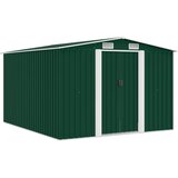  Vrtno spremište 257 x 298 x 178 cm metalno zeleno | shoptok.hr