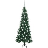 vidaXL Korner Umjetno Božićno Drvo Zelena 180 cm PVC i metal | shoptok.hr