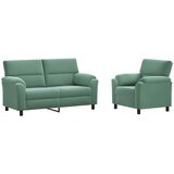  Set sofe 2 pcs Morska zelena Baršun - zelena boja mora Jednostruka + Dvostruka (140 cm) | shoptok.hr
