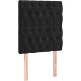  Box spring s madracem LED crni 100x200 cm baršun | shoptok.hr