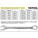 Yato Obročasti ključ 50 mm CrV, (20687478) | Shoptok.si