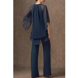 Fenzy Eleganten Komplet Tunike In Dolgih Hlač, Temno Moder | Shoptok.si