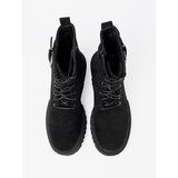 Shelvt Black workers with buckle and lacing | Shoptok.si