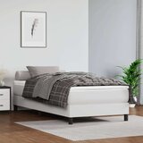  Box spring postelja z vzmetnico bela 80x200 cm umetno usnje, (20723640) Cene