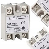 Rosfix Polprevodniški Rele SSR-40 DA – 40A, LED Signalizacija, 24–380VAC | 3,3–32VDC, <10 ms, 62×45×23 mm, (22012200) | Shoptok.si
