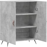 vidaXL Komoda betonsko siva 69,5x34x90 cm inženirski les | Shoptok.si