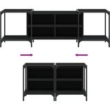 TV ormarić crni 153 x 37 x 50 cm od konstruiranog drva | shoptok.hr