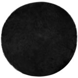 vidaXL Lažni Ovčji Tepih Crna 80 x 80 cm Poliester | shoptok.hr