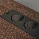 Ormarić s postajom za punjenje Smeđi hrast 61 x 46 x 67 cm | shoptok.hr