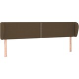 Maison Chic vzglavna omarica - nočna omarica - posteljna omarica z ušesi temno rjavo 203x23x78/88 cm blago, (21709570) | Shoptok.si