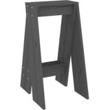  Stolci 2 kom sivi 40 x 40 x 75 cm od masivne borovine | shoptok.hr