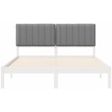  Krevetni okvir s tapiciranim uzglavljem Svijetlo siva Svjetlosiva 205.5 x 155.5 x 84.5 cm | Shoptok.si