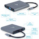 Gembird Adapter USB-C 6-v-1 USB, HDMI, VGA, PD, čitalec kartic + audio, (20441977) | Shoptok.si