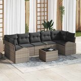  Sjedeća garnitura za vrt 8 pcs Siva 289 x 124 x 69 cm poliratan | shoptok.hr