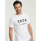 Sinsay Pamučna majica s natpisom Tata Wie Najlepiej | shoptok.hr