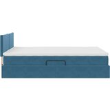  Krevet s od storage s madracem Tamno plava 140 x 200 cm Baršun | shoptok.hr