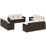  The Living Store Vrtna sedežna garnitura 12-delna z blazinami rjava poli ratan - Vrtna Sedežna Garniture, (21447146) | Shoptok.si