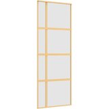  Klizna vrata zlatna 76x205 cm matirano staklo ESG i aluminij | shoptok.hr