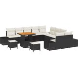  Sjedeća garnitura za vrt 13 kom. 12-Broj sjedala Crna 80 x 80 x 71 cm | shoptok.hr