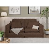 Ropez Temno rjava sedežna garnitura 196 cm Nora – | Shoptok.si
