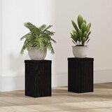  Stalak za biljke 2 pcs Crni hrast 10 x 10 x 18 cm | shoptok.hr